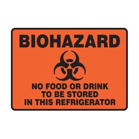 Accuform BIOHAZARD SAFETY SIGN NO FOOD OR MGS119 MGS119